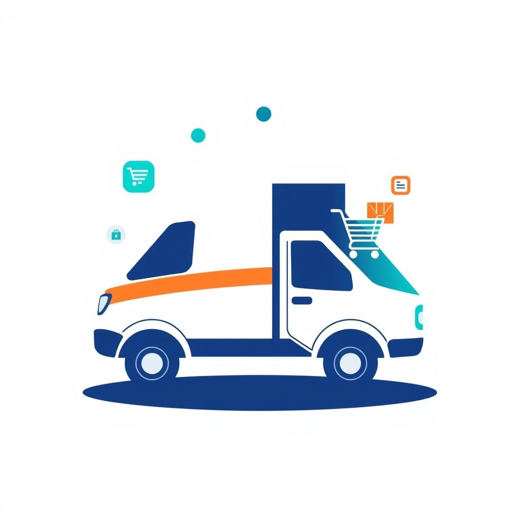 {"prompt":"Create a high-resolution dual-tone vector icon symbolizing an e-commerce solution tailored for a logistics company. The design features a sleek, modern delivery truck integrated with digital shopping elements like a shopping cart or a package barcode, emphasizing connectivity and efficiency. Utilize a minimalist color palette with two contrasting tones, such as deep navy and vibrant turquoise, placed on a clean white background. The icon should be finely detailed yet crisp, with smooth lines and geometric shapes to evoke professionalism and technological innovation in logistics and online commerce.nngenerate an dualtone vector icon that represent the ecommerce solution for logistics company , high-resolution, detailed, white background.","originalPrompt":"generate an dualtone vector icon that represent the ecommerce solution for logistics company , high-resolution, detailed, white background.","width":1024,"height":1024,"seed":42,"model":"flux","enhance":false,"nologo":true,"negative_prompt":"worst quality, blurry","nofeed":false,"safe":false,"isMature":false,"isChild":false}